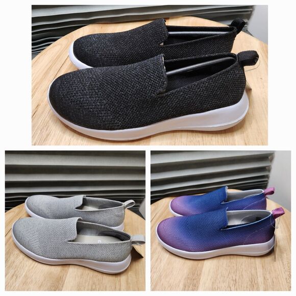 3 pairs memory foam slip on shoes womens 6 - Picture 1 of 7
